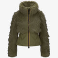 MEL ECO FUR BONDED GREEN WINTER-BLACK ASH