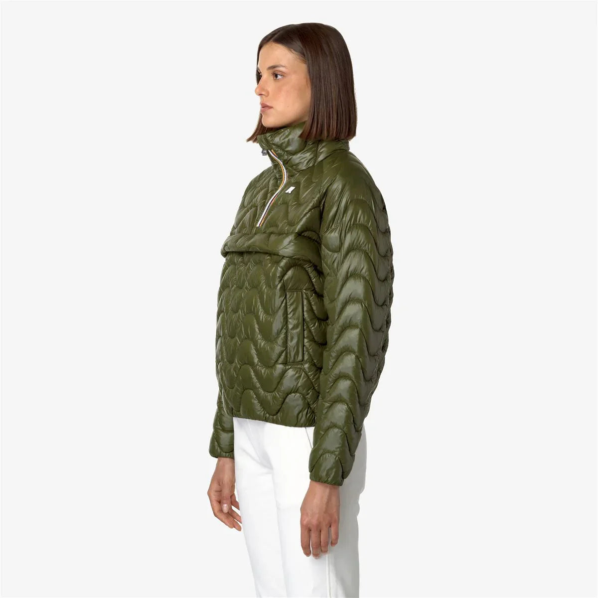 SOJENNE QUILTED WARM GREEN CYPRESS