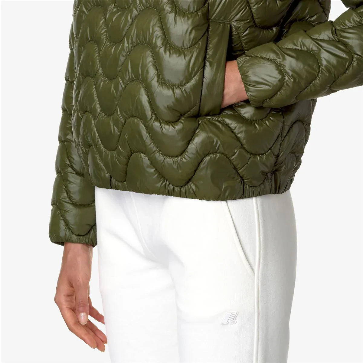 SOJENNE QUILTED WARM GREEN CYPRESS